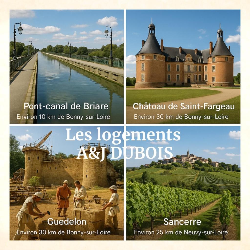A&Jduplex - Bonny Sur Loire - Chateaux De Guedelon - Pont Canal Extérieur photo